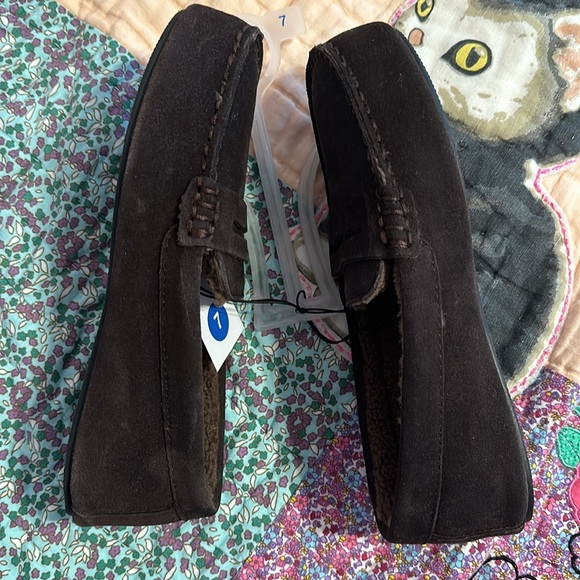 New Goodfellow & Co. Bodhi Genuine Suede Loafer Slippers Men’s Size 7 Brown - Picture 3 of 10
